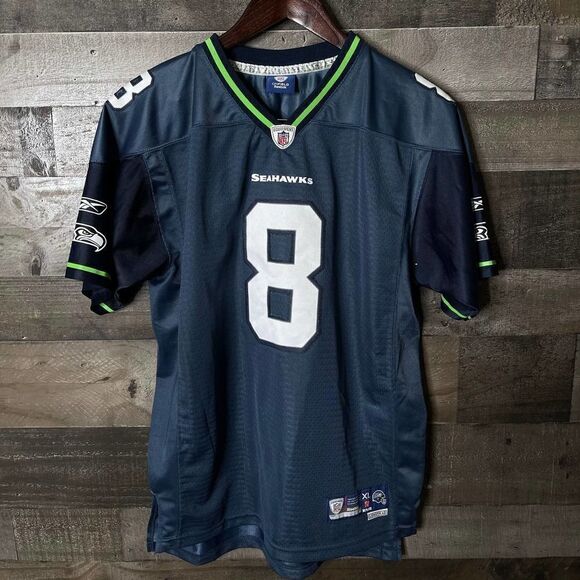 VTG Reebok Seahawks Jersey Kids XL - Picture 1 of 3